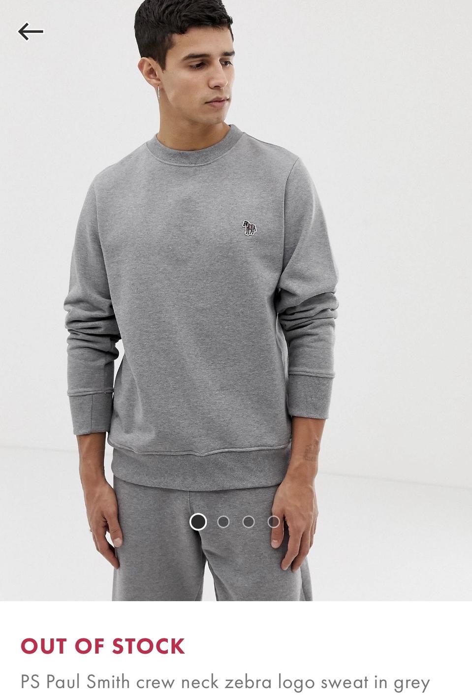 Ps Paul Smith 맨투맨(그레이, L) 팝니다.