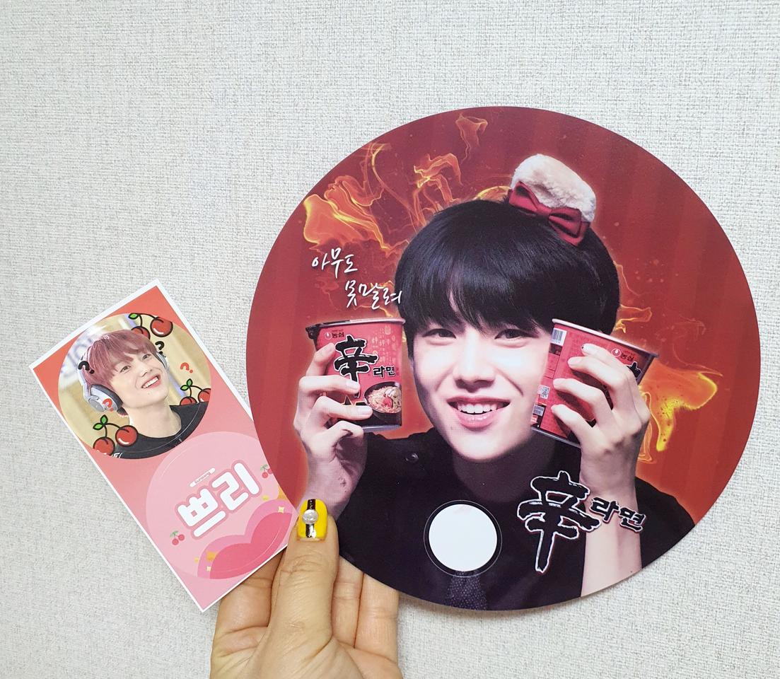 엑스원 이은상 부채 판매 새상품 엠비님 전시회 굿즈 X1 능금단