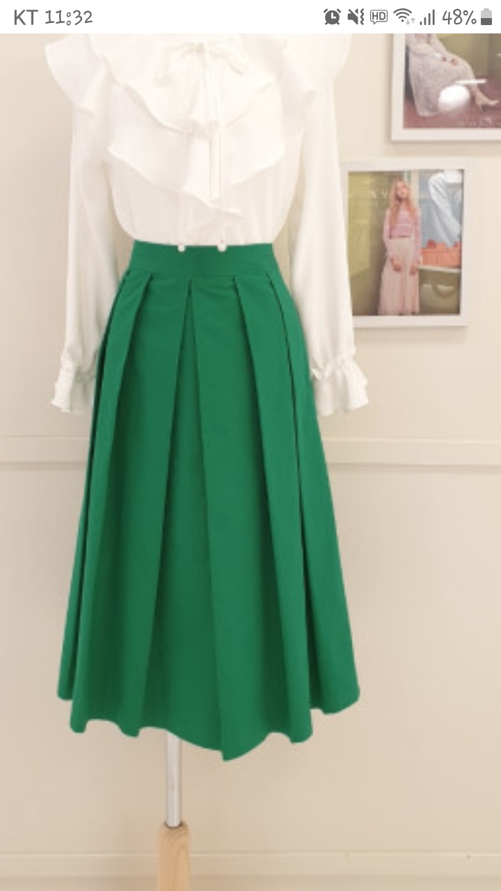 A라인 주름치마