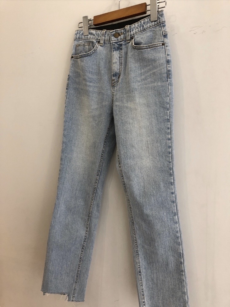 슬림일자 밴딩 청바지