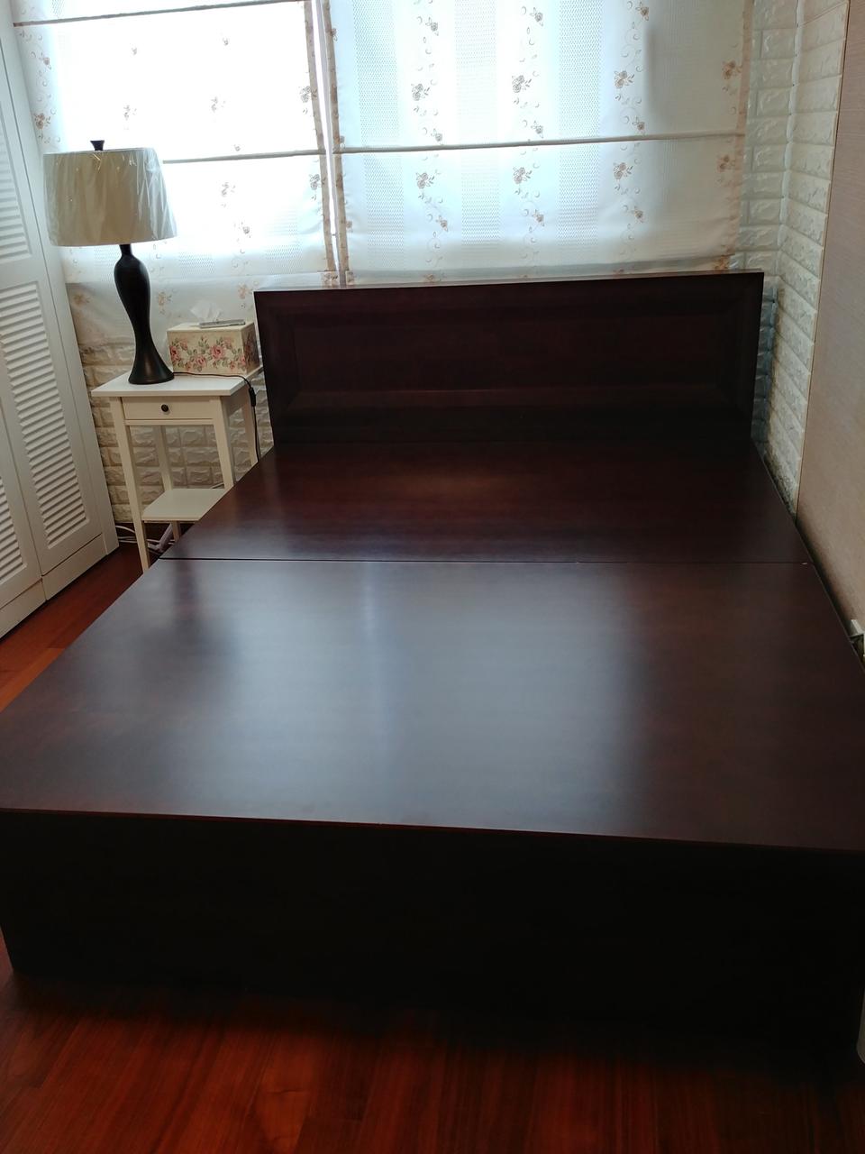 고급도장 퀸침대(프레임만)