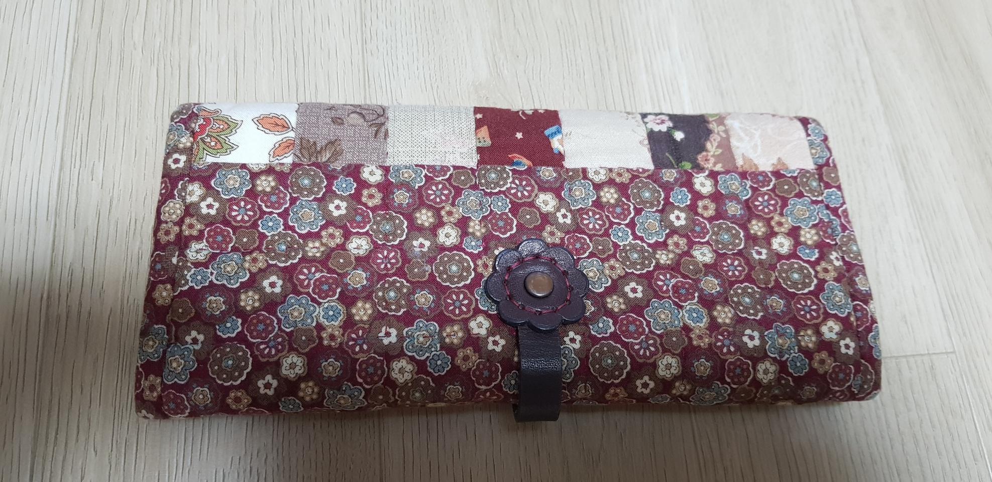 퀼트3단 장지갑