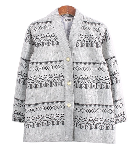 act 아크릴 혼방 자켓