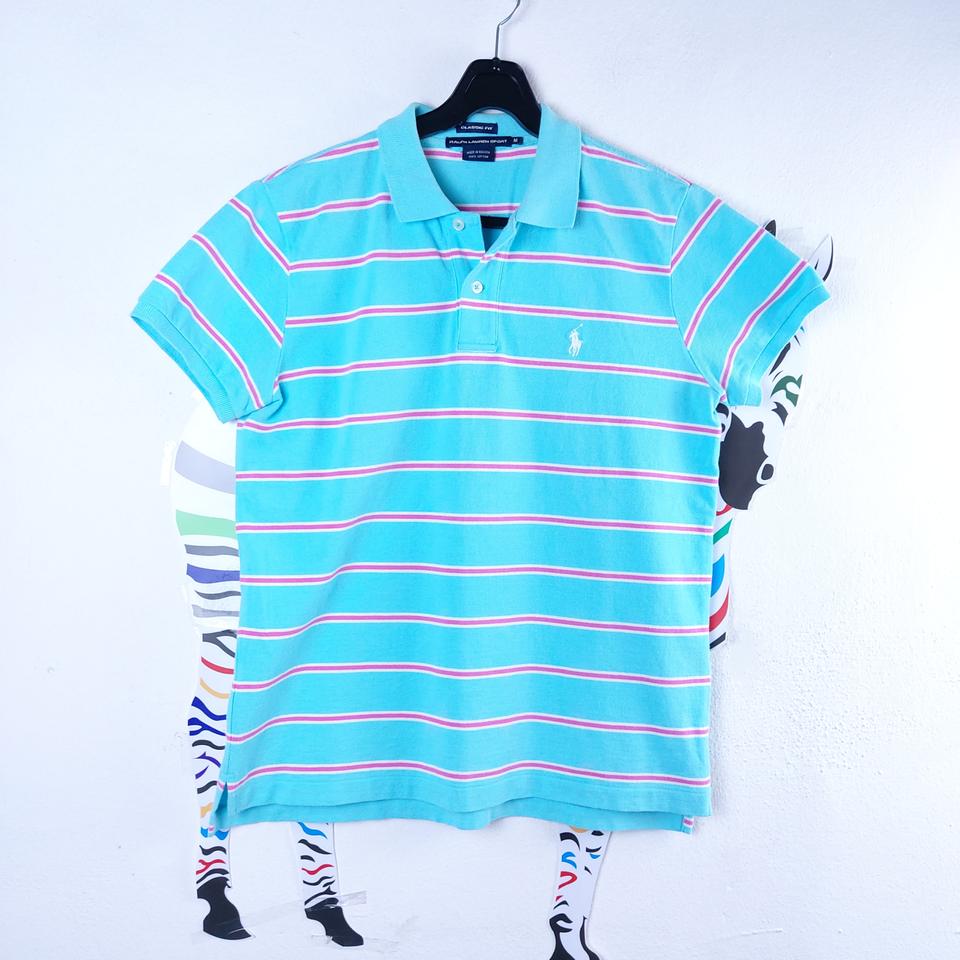 폴로랄프로렌 스트라이프 카라넥 티셔츠 M