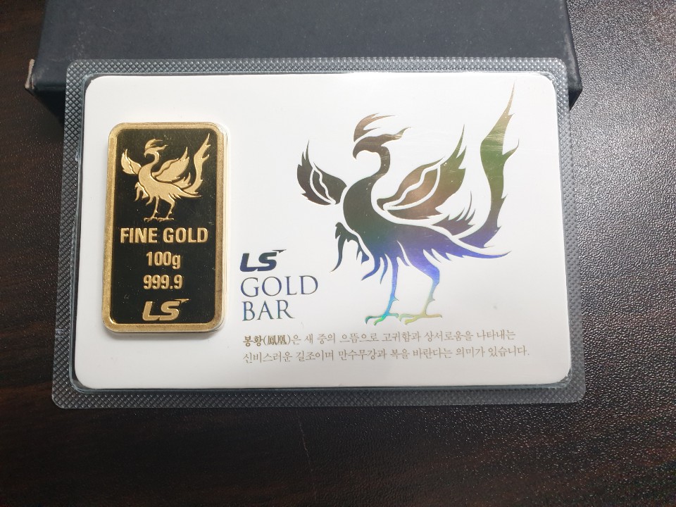 LS nikko 봉황 골드바 100g