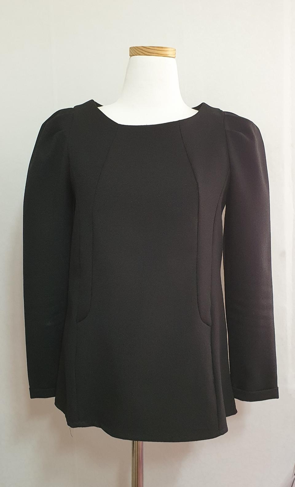 라운드블라우스(블랙)