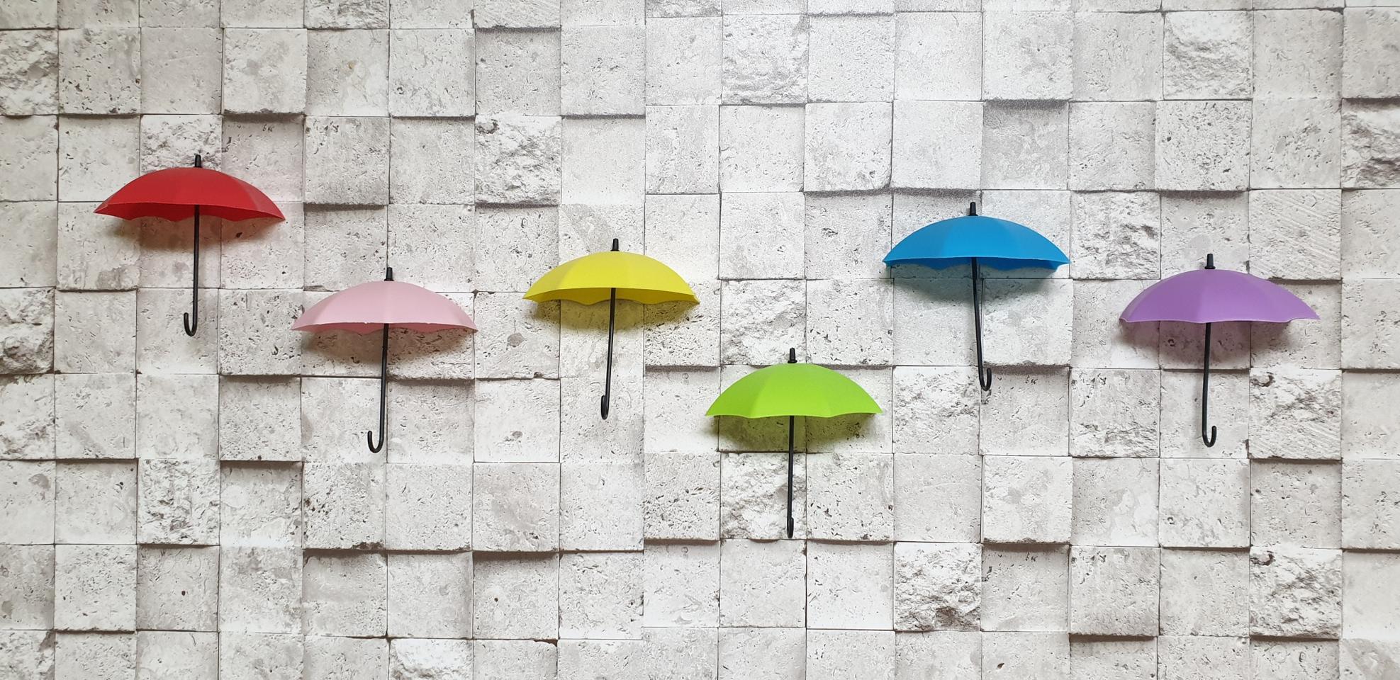 우산모양고리 열쇠고리 마스크걸이 욕실용품 다용도고리