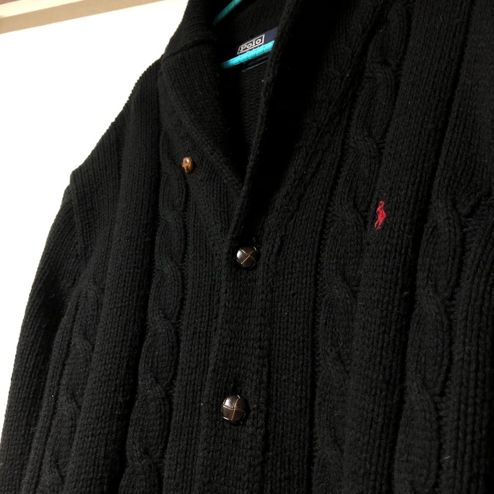 폴로 블랙 가디건