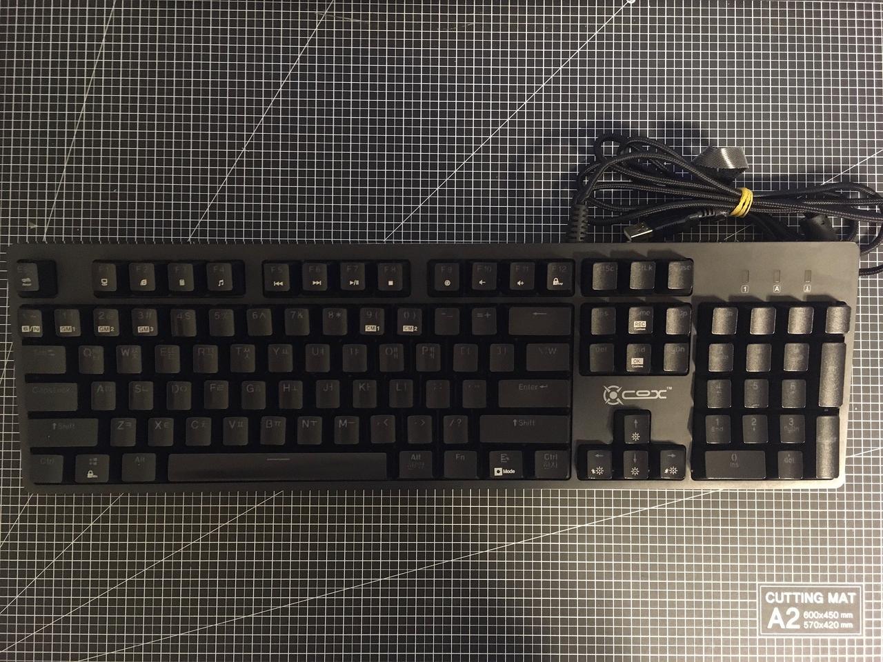 COX 게이밍 키보드/완전 세척/기능 이상 없음/택포 20,000원