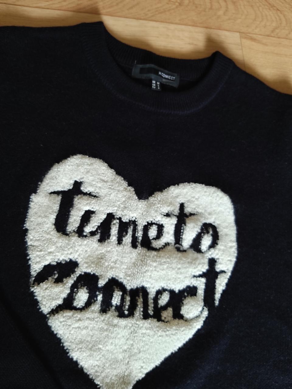 H Connect 블랙 니트 M.95