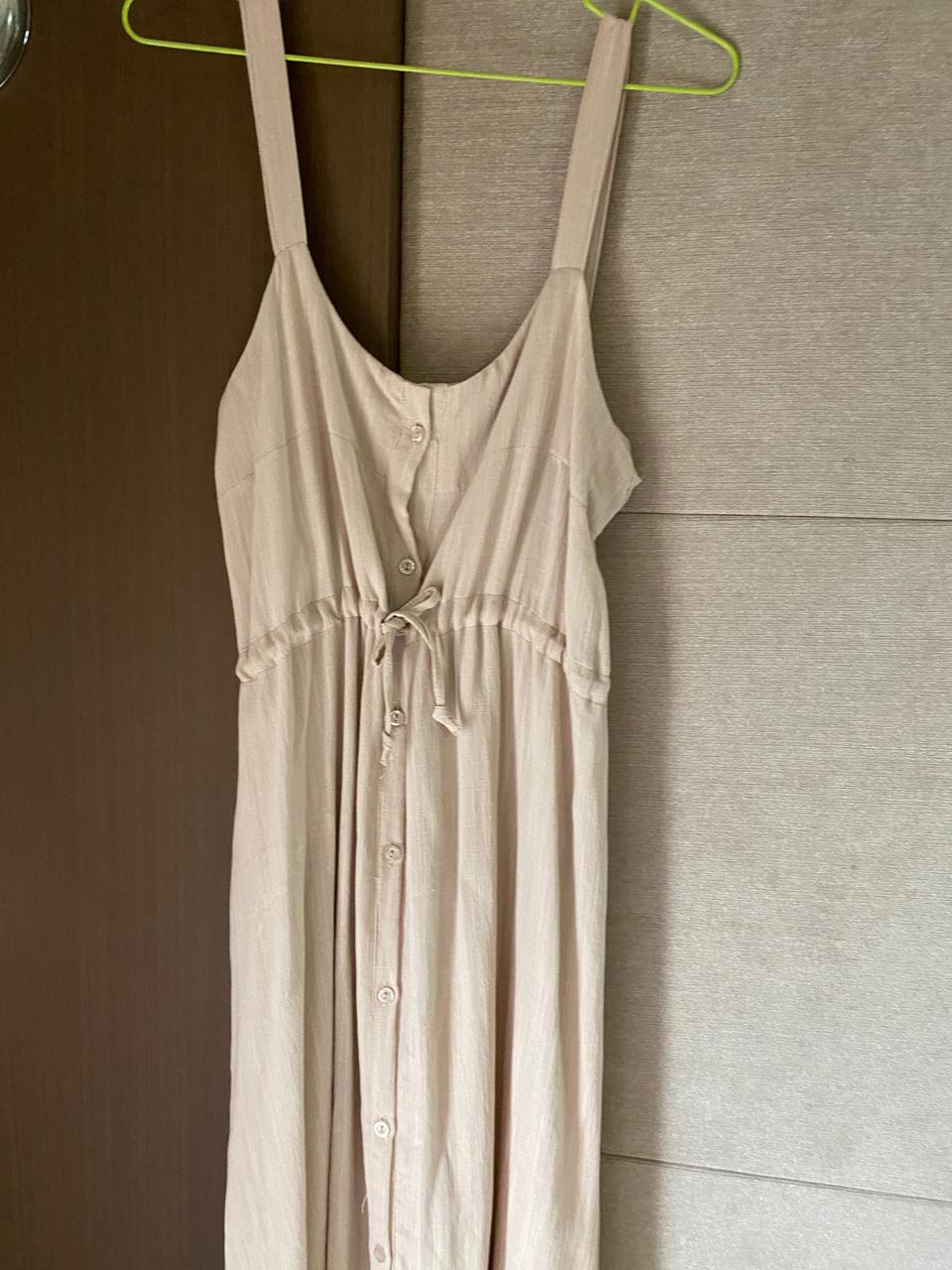 베이지 나시 롱 원피스