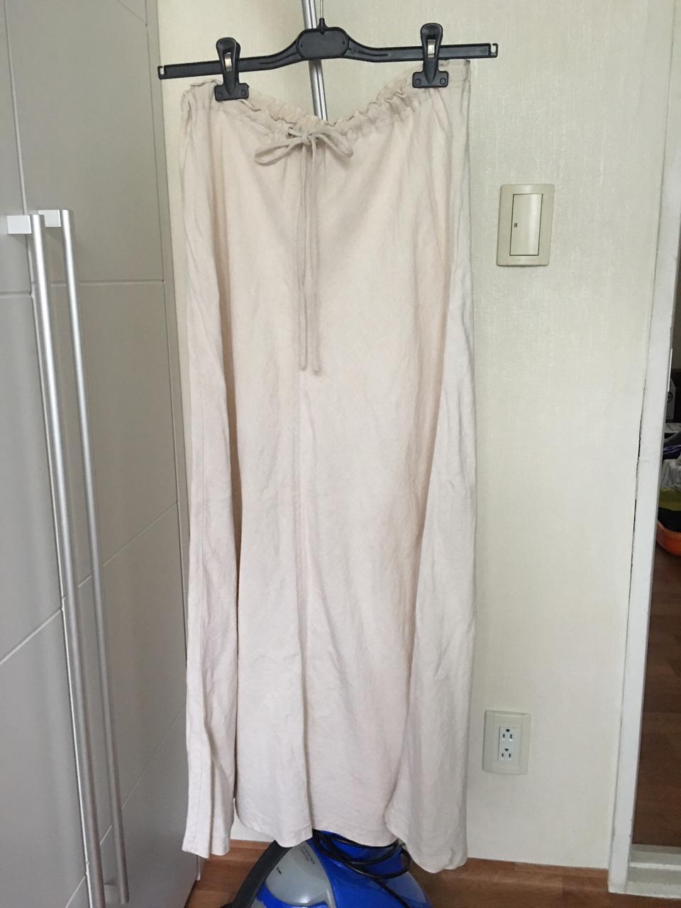 [새것]단아한 아이보리 마 롱치마55-88