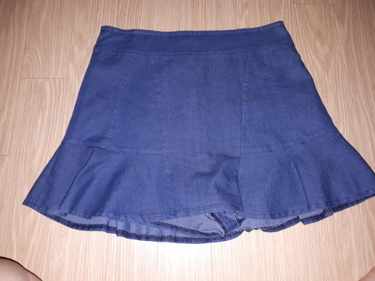 데님 짤 스커트