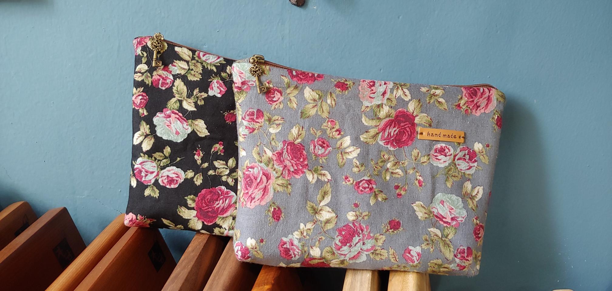 핸드메이드 큰 파우치