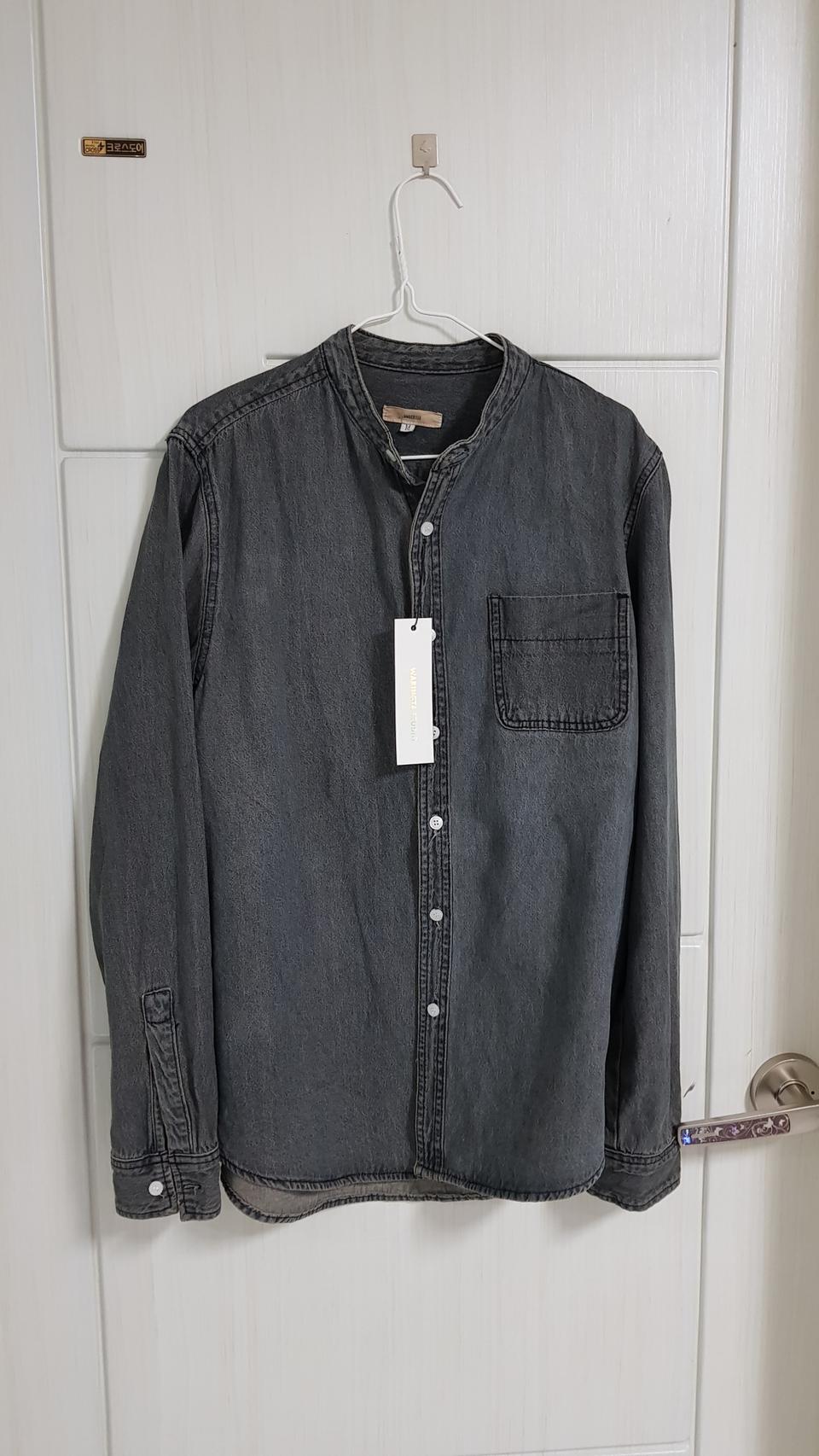 블랙오일워싱데님남방 95