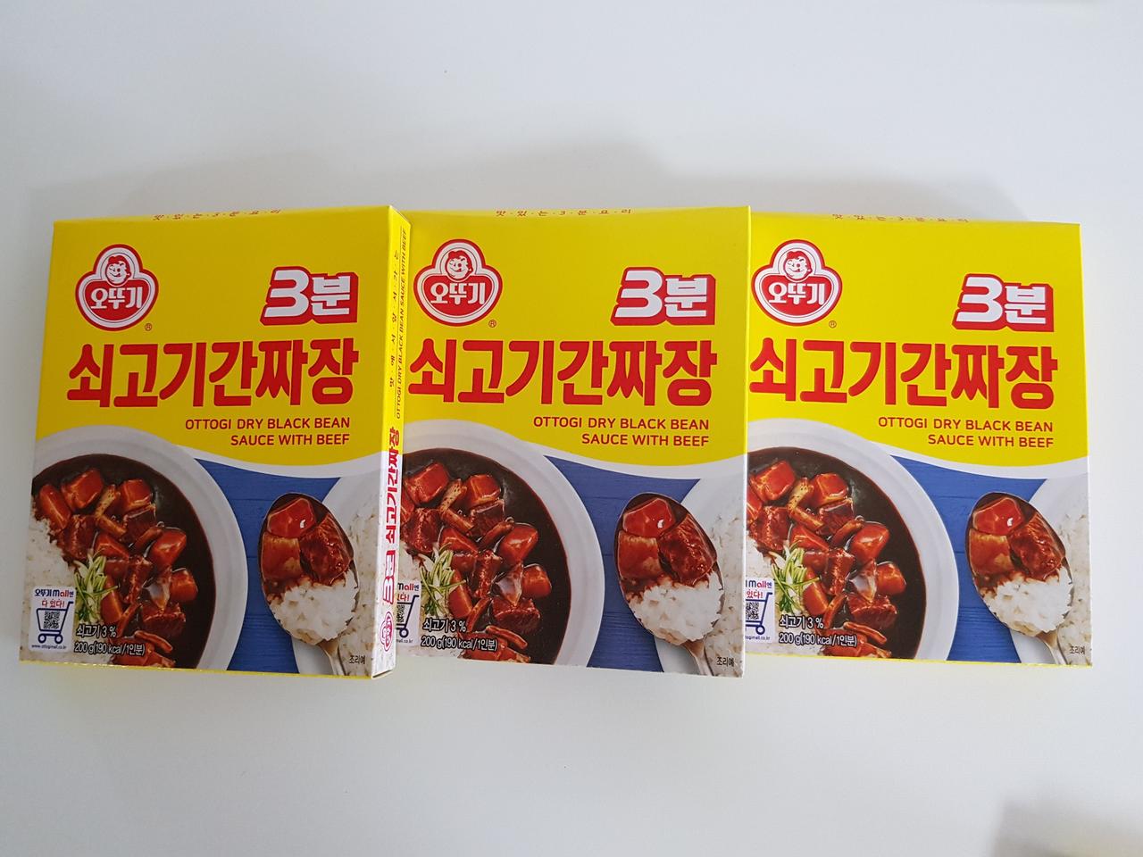 오뚜기 3분 쇠고기 간짜장 3개