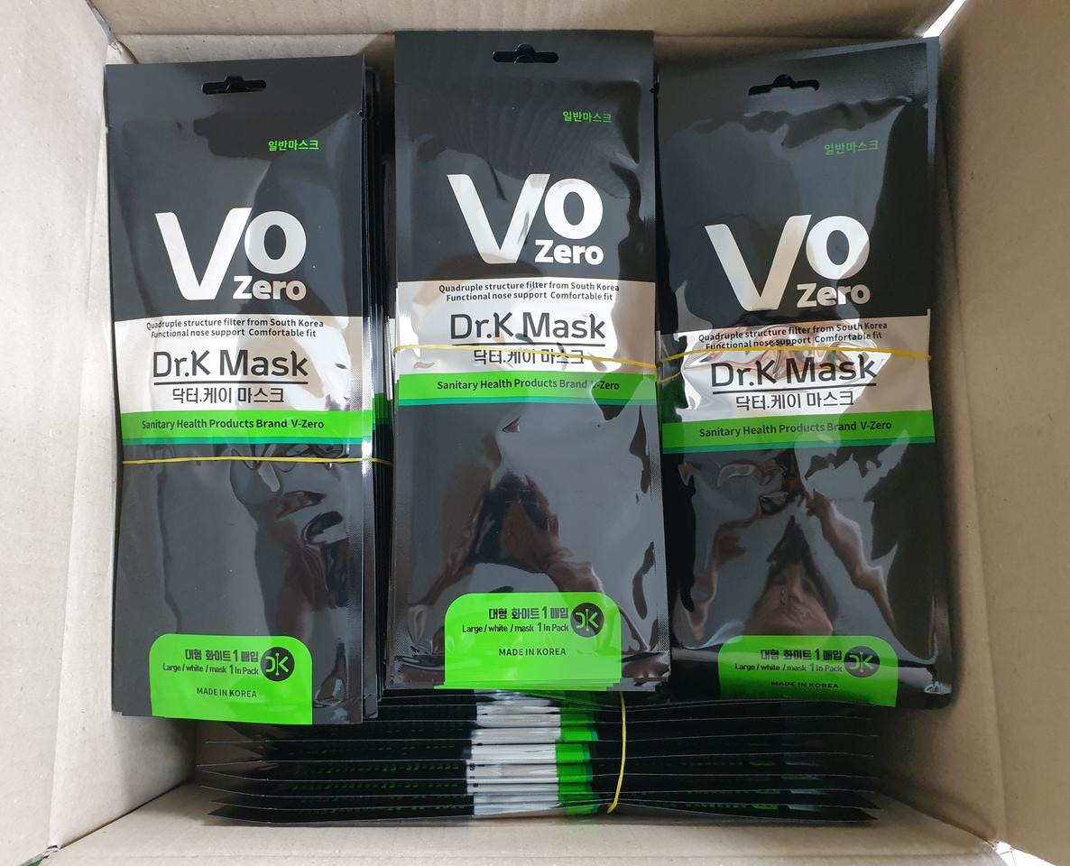 국산 일회용 3중 필터 마스크 100매