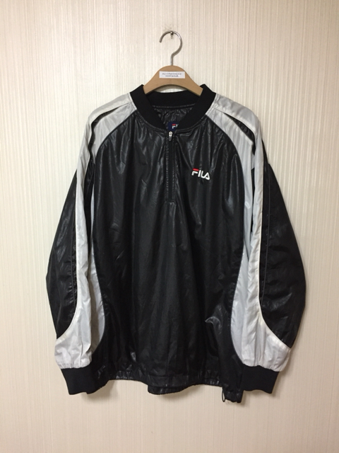 필라(FILA)베이스볼 반집업 풀오버바람막이/자켓 110 (블랙)