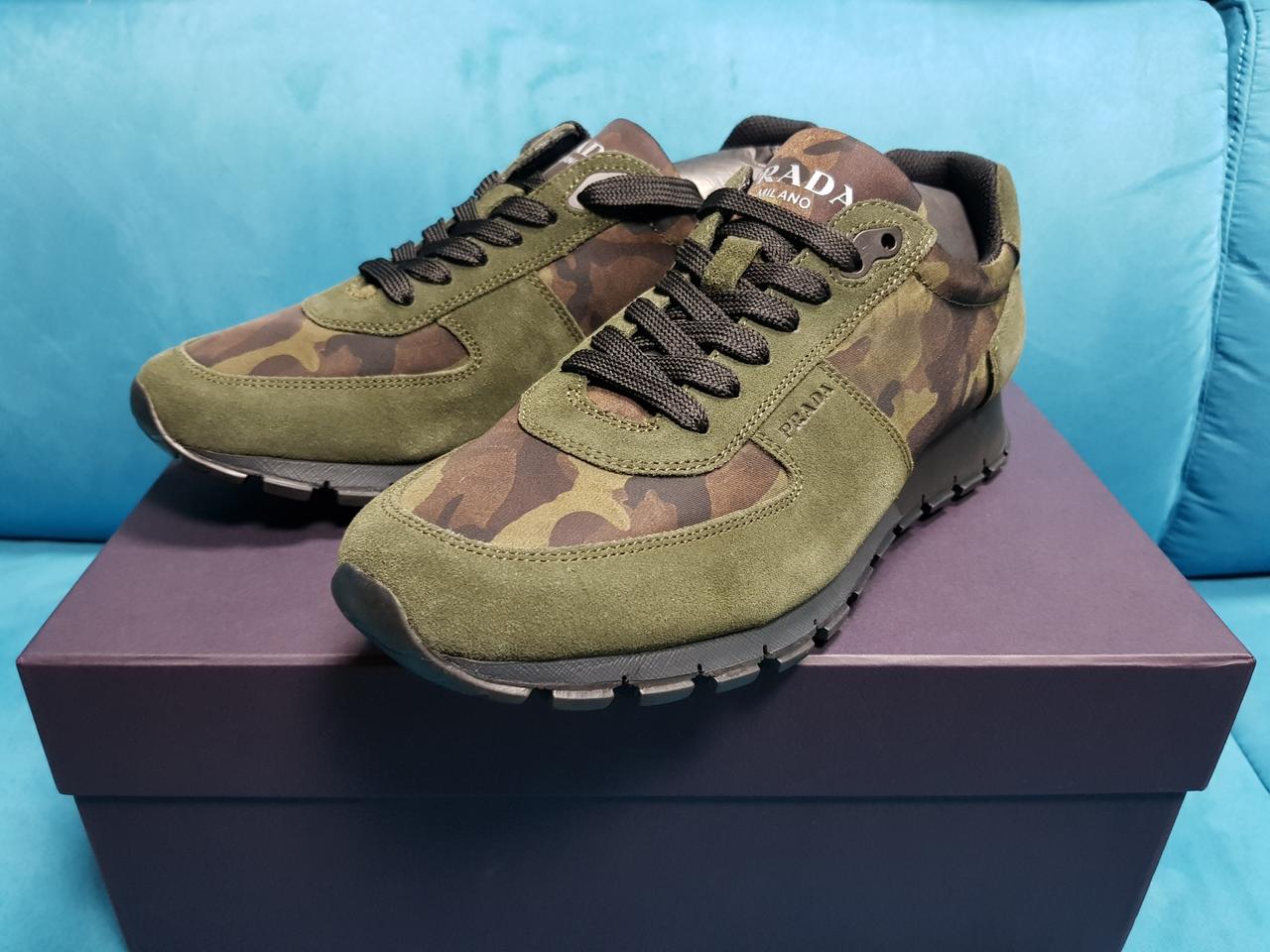 [정품,새상품] 프라다 카모 스니커즈 260 (7사이즈)