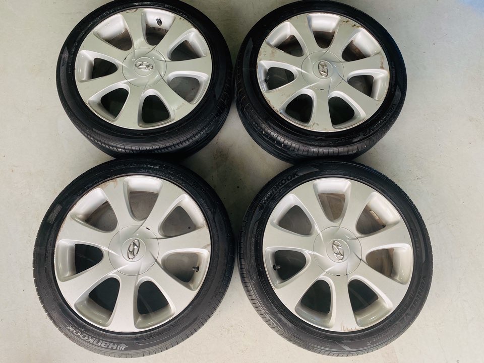 아반떼md 17인치휠 타이어 세트