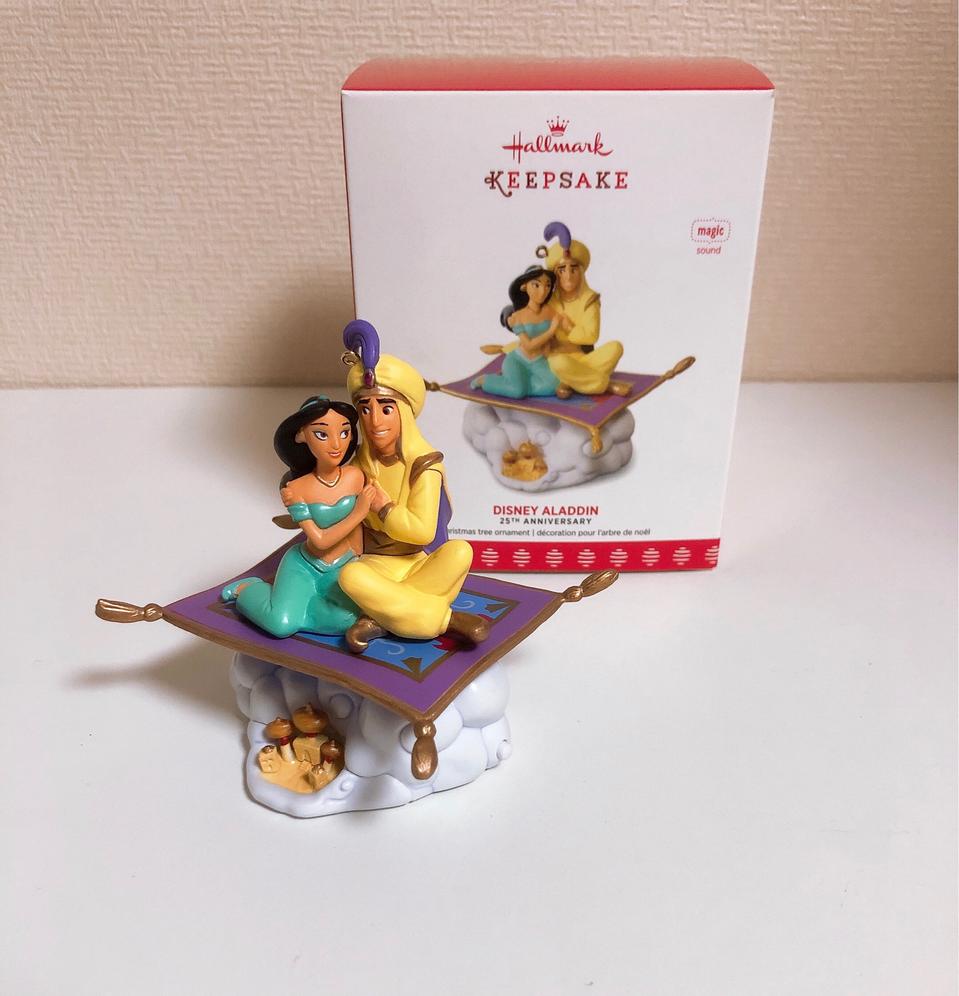 홀마크 정품 알라딘 싱잉 오너먼트 피규어