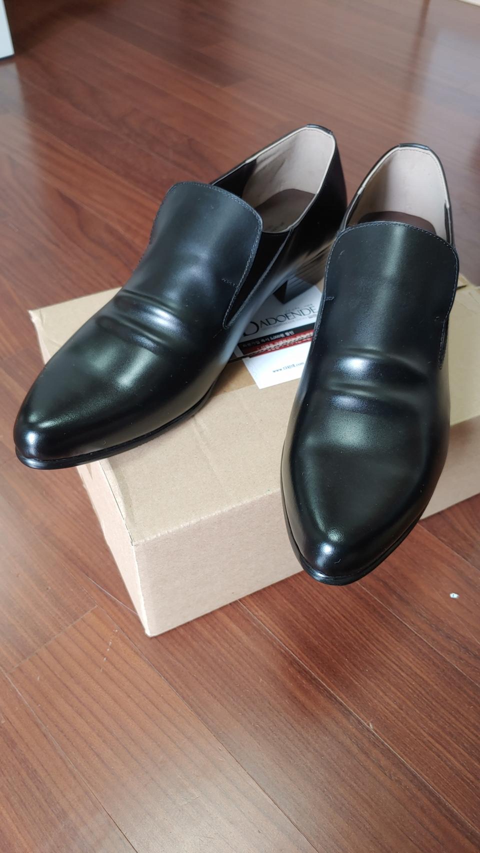 남성 천연소가죽(수제화285mm)