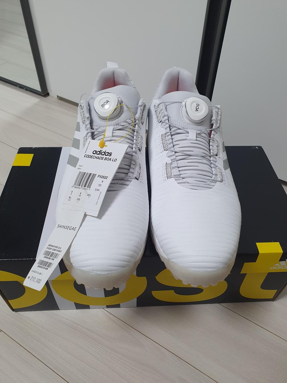 (새상품)아디다스 코드케이오스 로우 보아 화이트 270