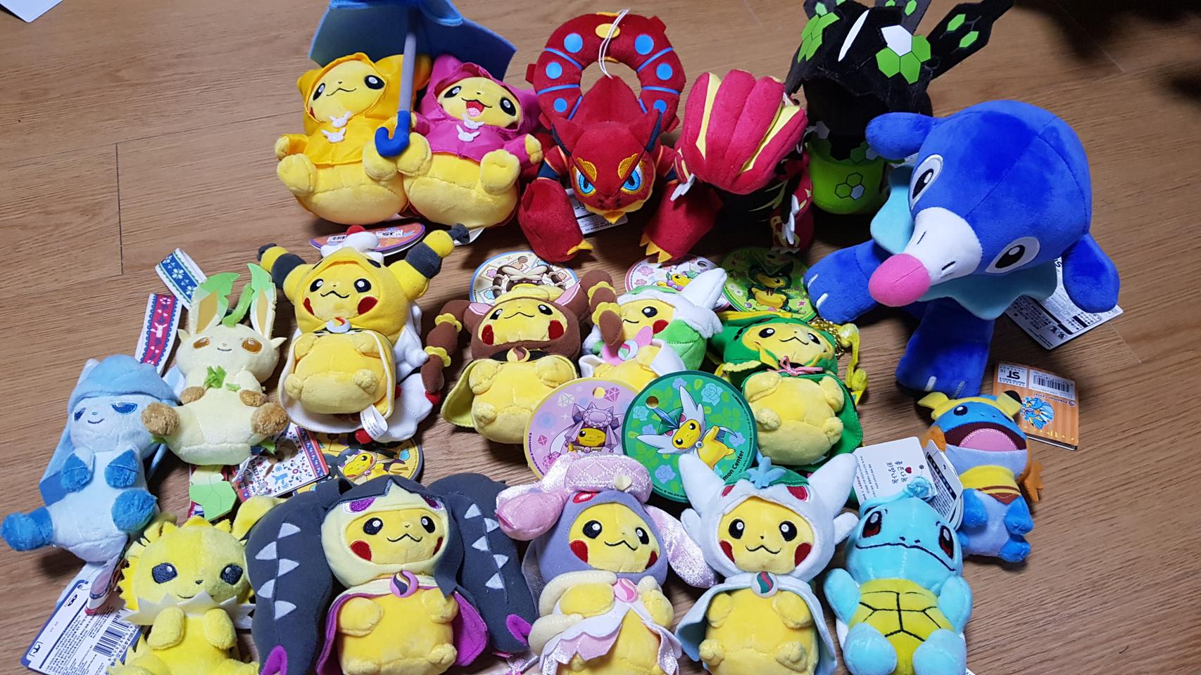 포켓몬인형 일본정품 17마리 일괄