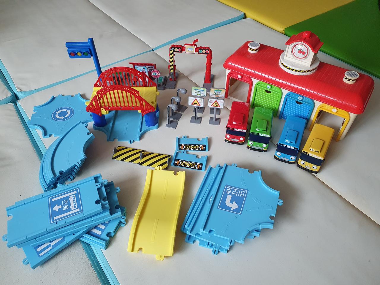 타요버스  중앙차고지 도로놀이세트