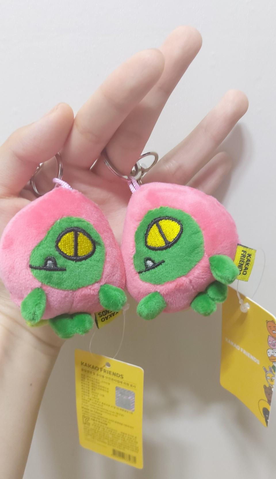 [카카오프렌즈] 정품 어피치 페이스 콘 미니 키링 인형 새상품