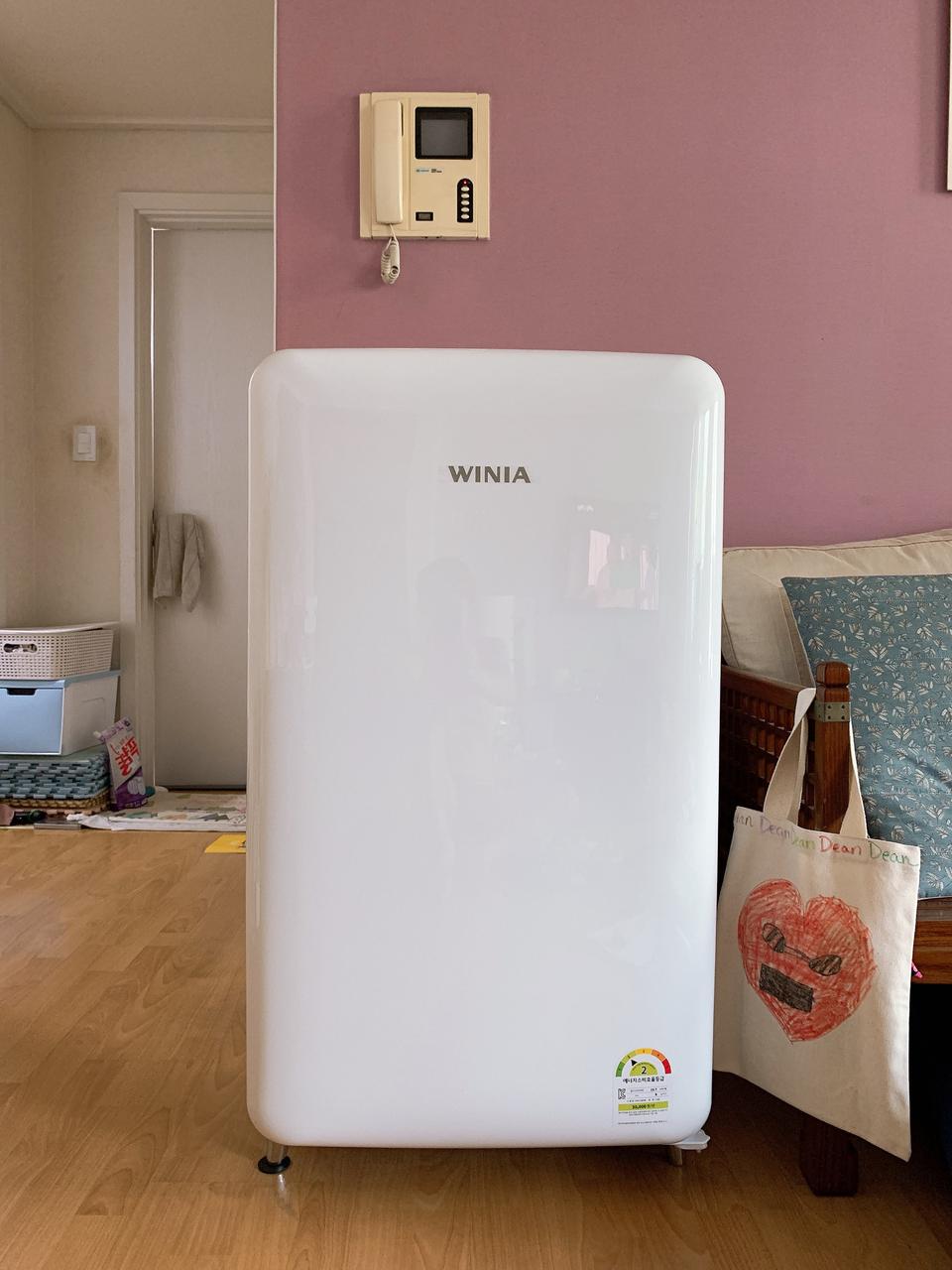 위니아 레트로 소형 냉장고 팝니다