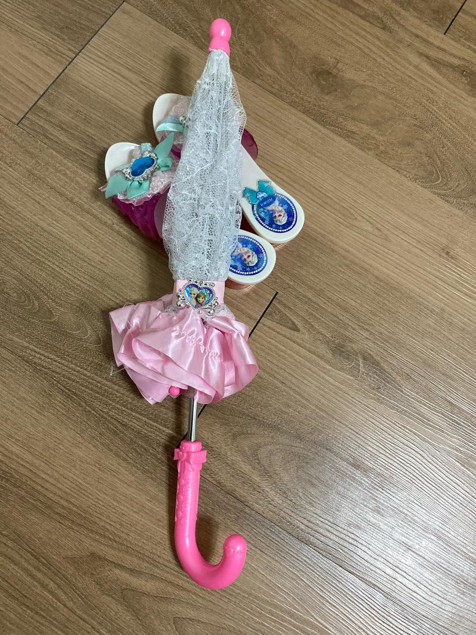 엘사 공주 양산 구두 세트