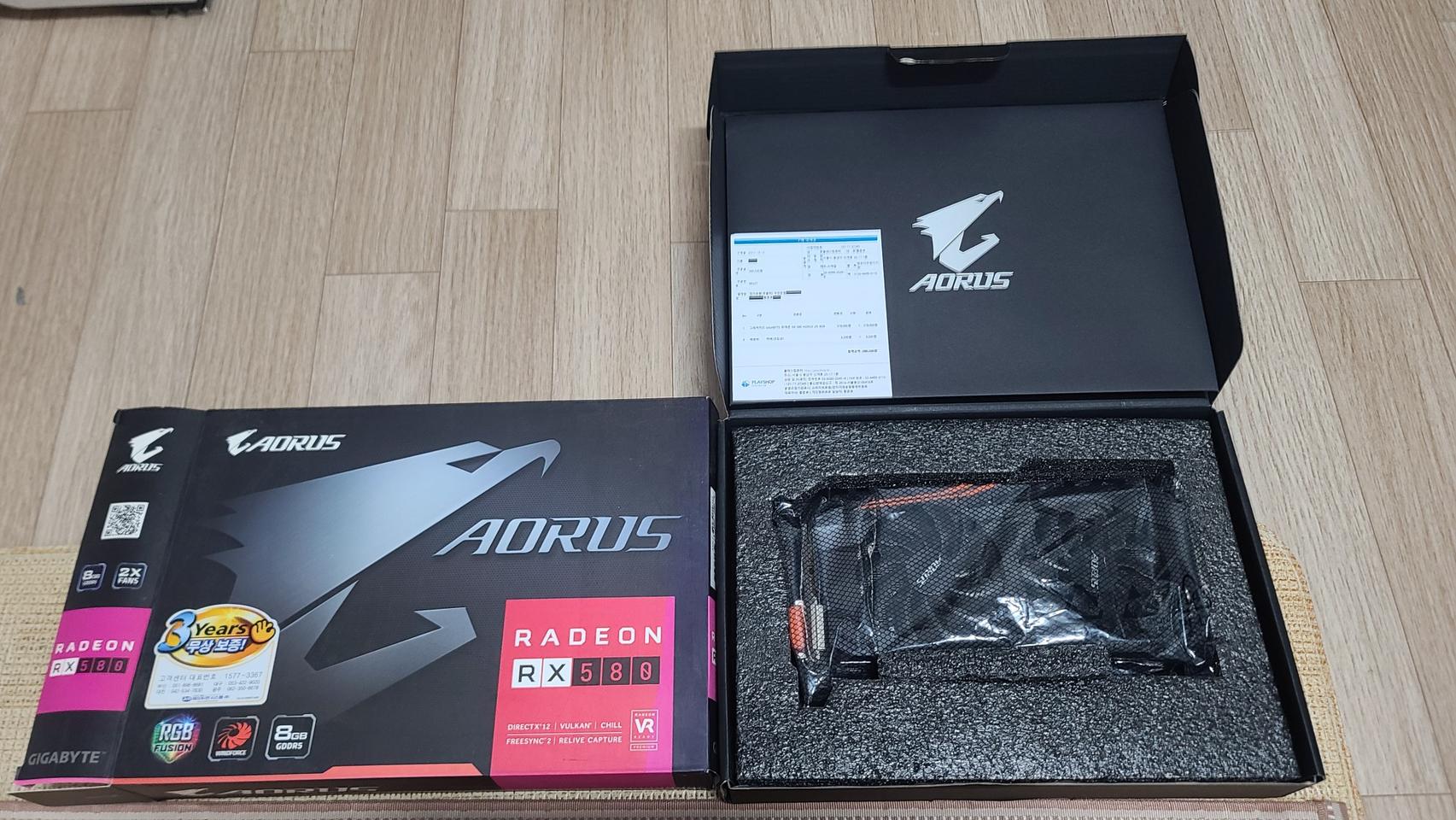 기기바이트 AORUS RX580 8G