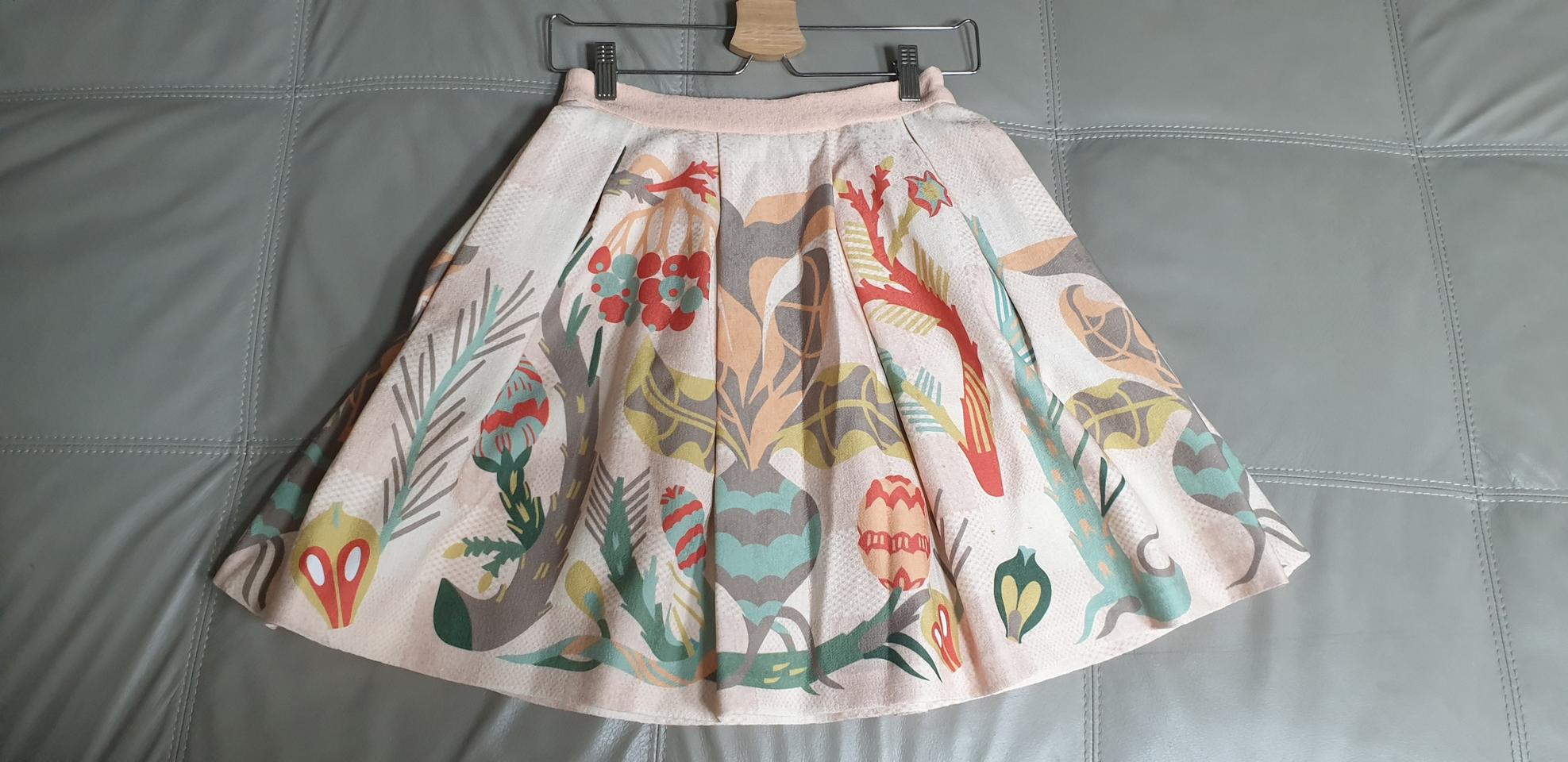 가격내림!! 새상품) 티렌 플레어 스커트 핑크