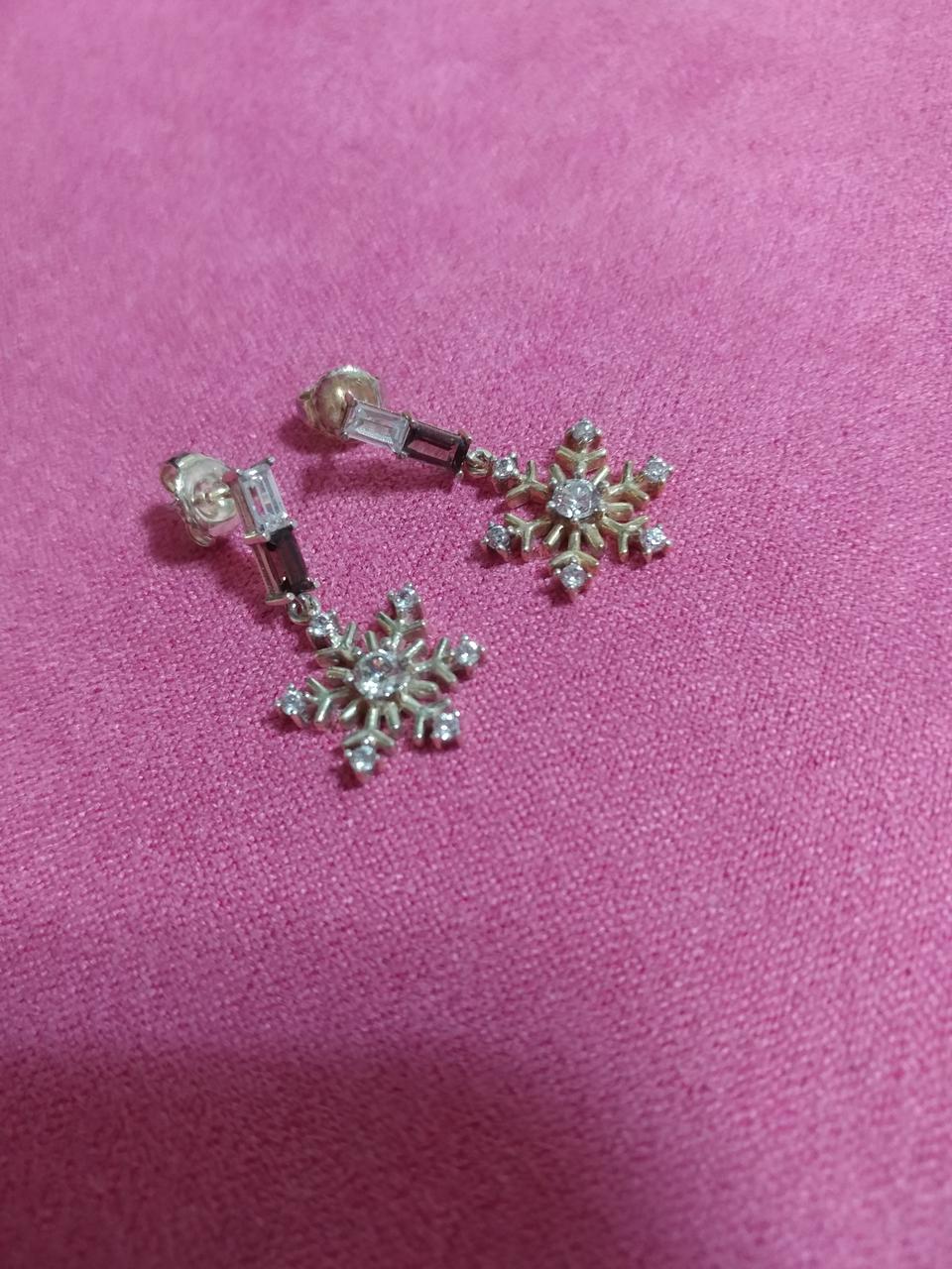 눈꽃 결정 실버 목걸이