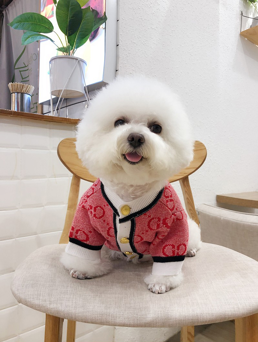 금장 구찌 가디건 @명품강아지옷@ 애견의류 S-2XL 애견옷