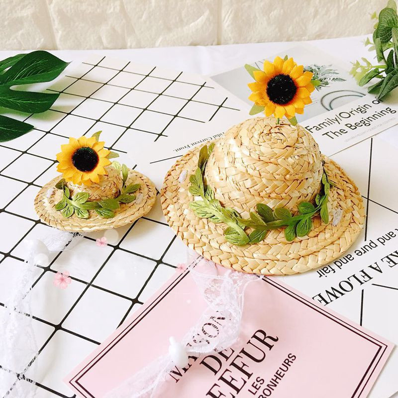 해바라기 여름 애견 밀짚모자 @강아지모자 애견모자 애견여름옷 강아지의류