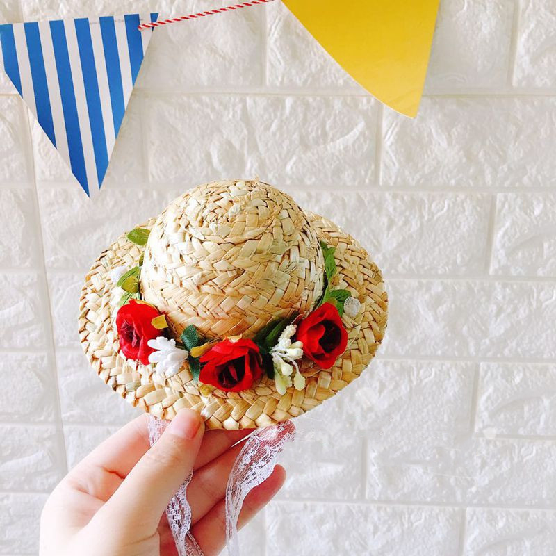 장미 여름 애견 밀짚모자 @강아지모자 애견모자 강아지여름옷 애견의류