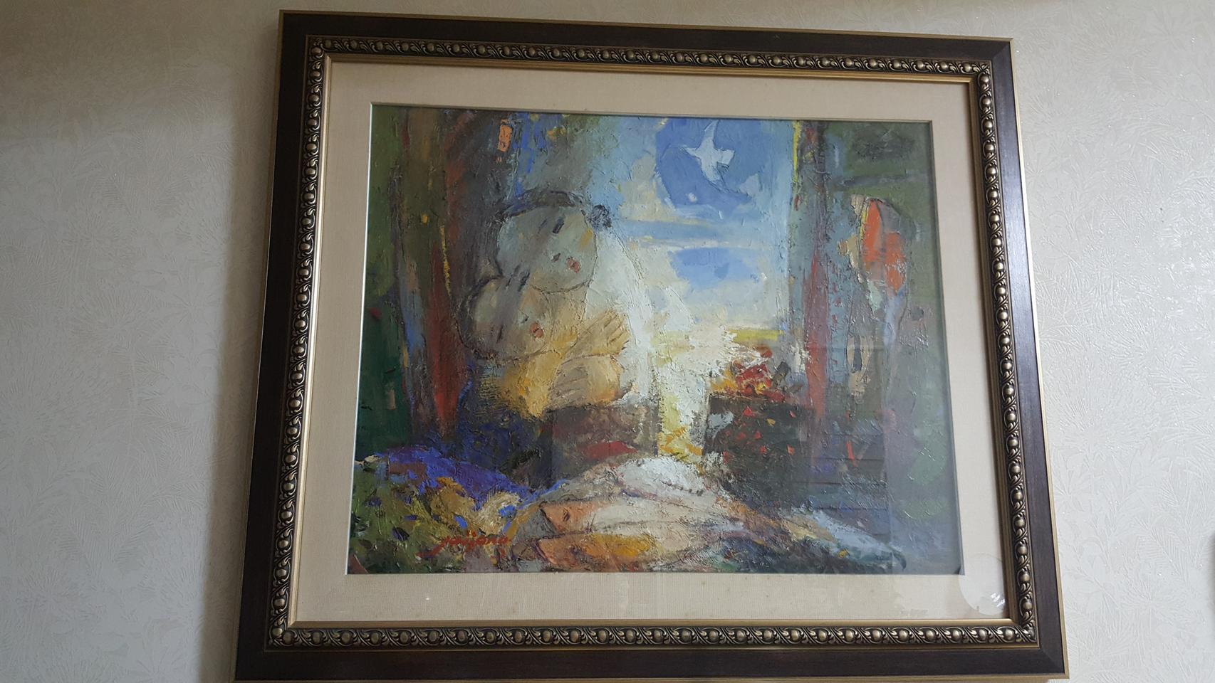 모정 그림 유화 미술작품 인테리어