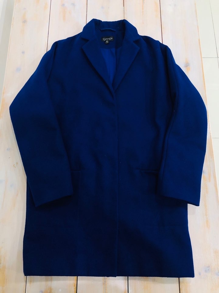 TOPSHOP 탑샵 여자 코트 네이비