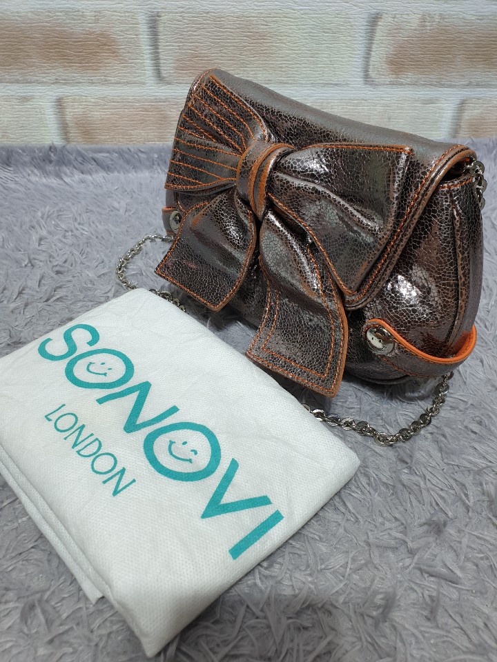 SONIA LONDON 정품 리본 크로스 백