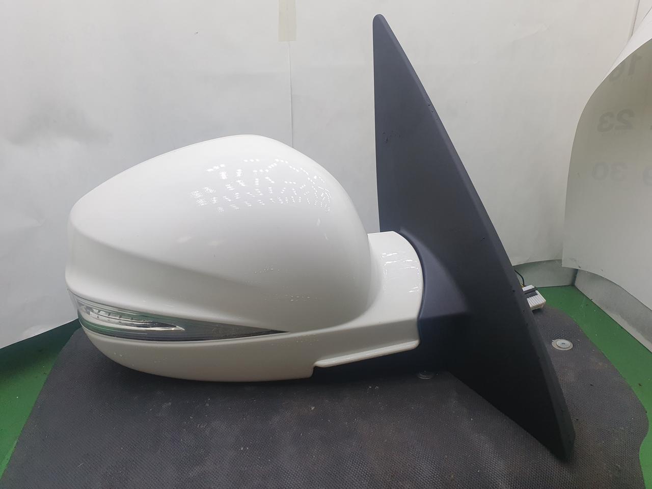 렉스턴W 조수석 LED전동접이 퍼들램프 사이드미러 WAA 상아색 10핀