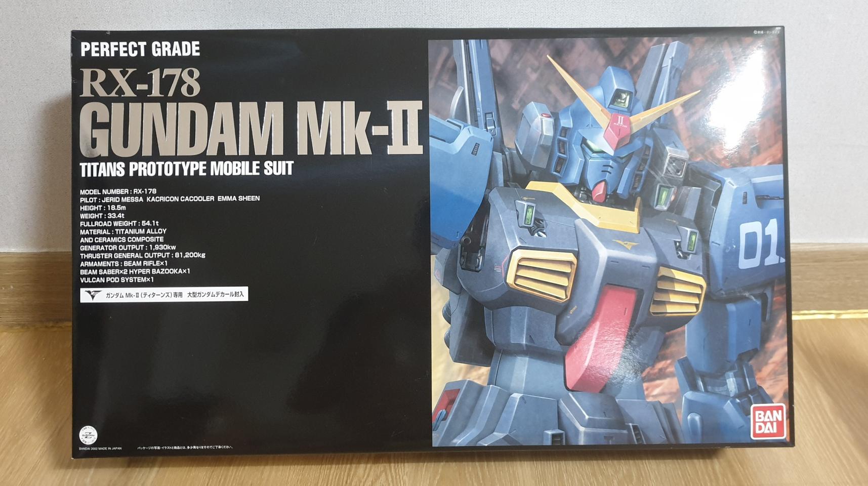 [n15153984님 결제용] PG RX-178 MK2 건담 마크2티탄즈