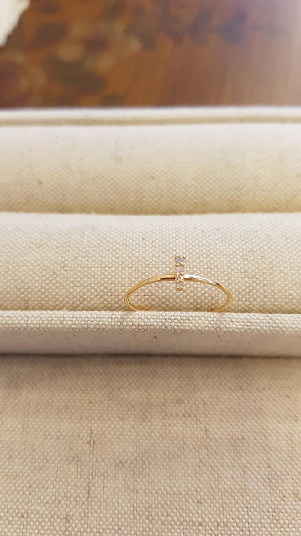 18k러프다이야반지