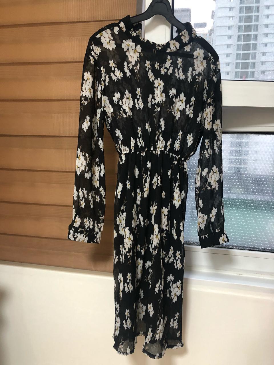 ••쉬폰 시스루 원피스••