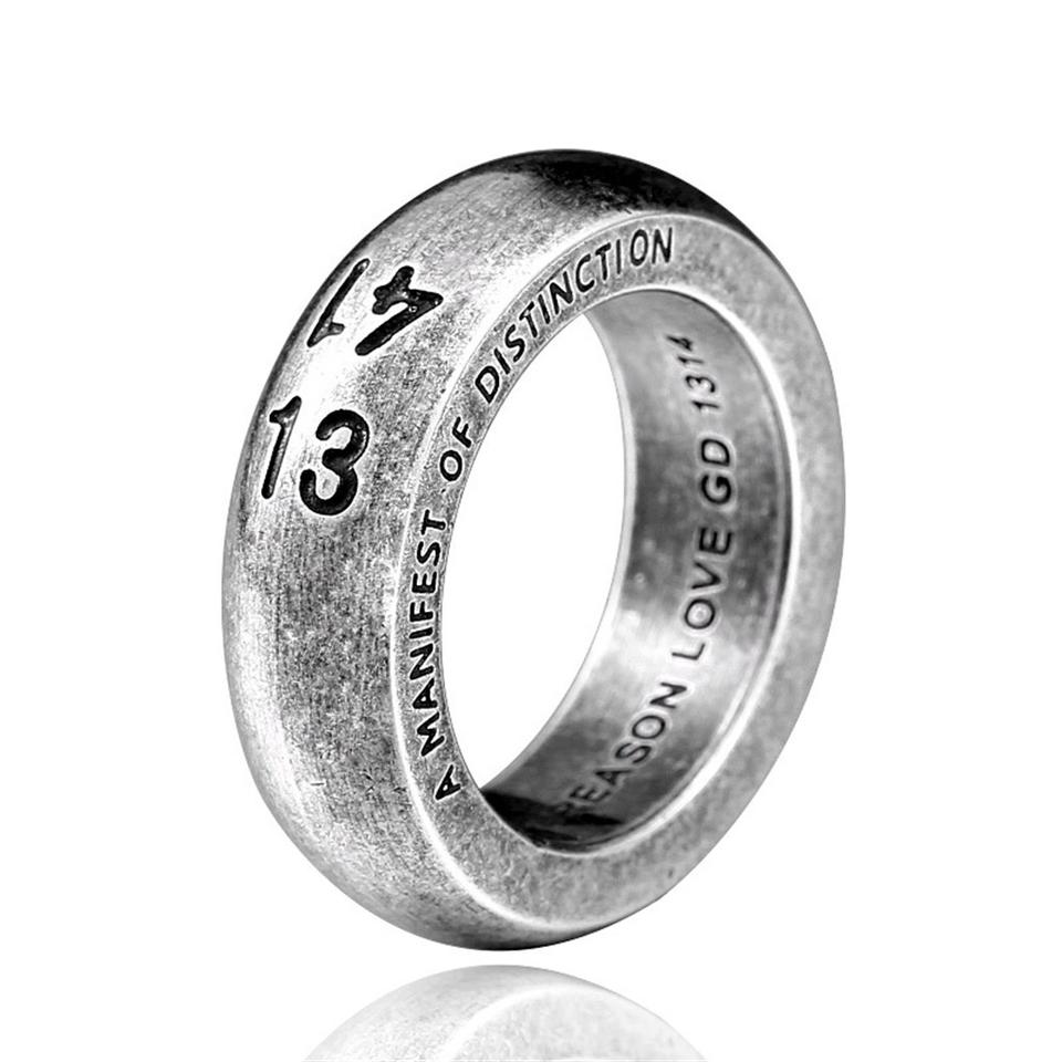 316L 13-41 RETRO SILVER TITANIUM RING 2종