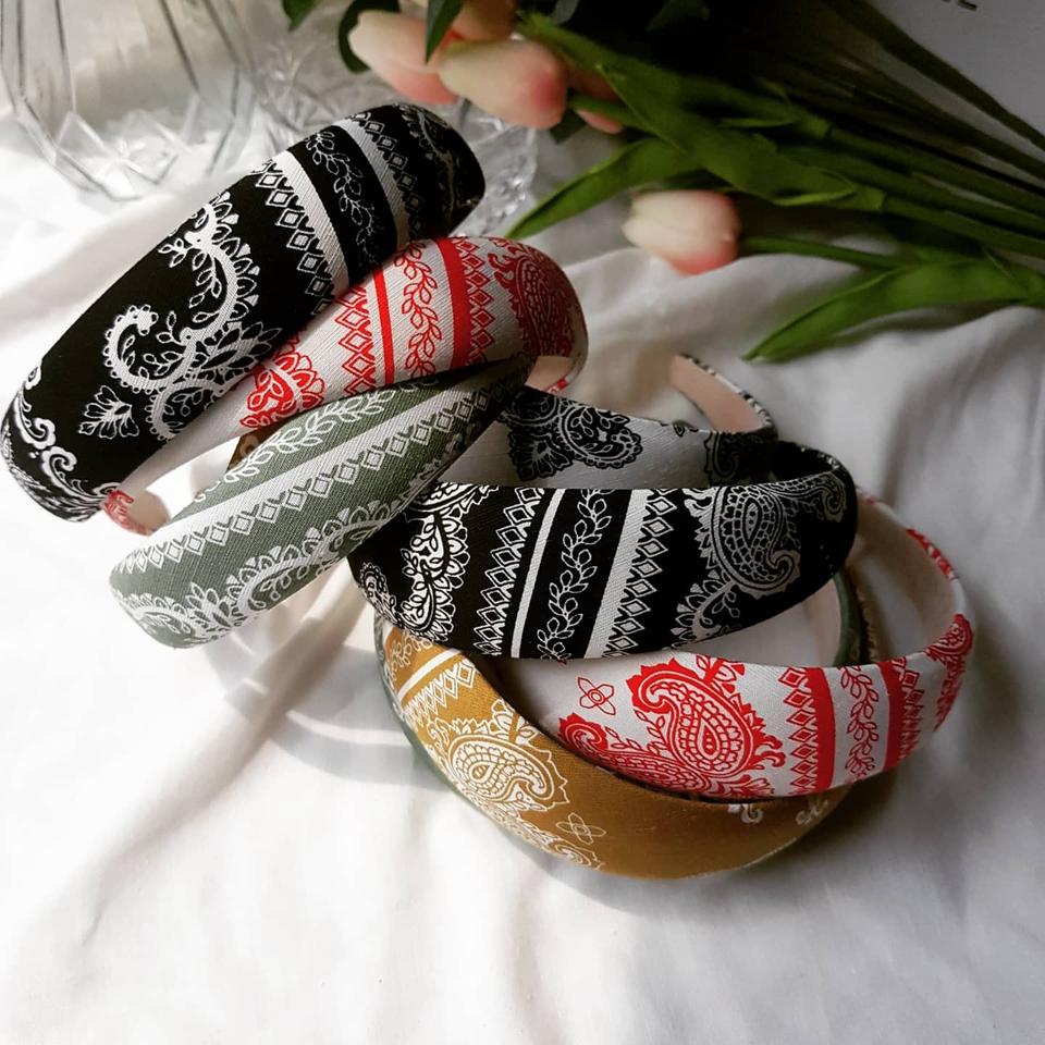 페이즐리 볼륨 헤어밴드