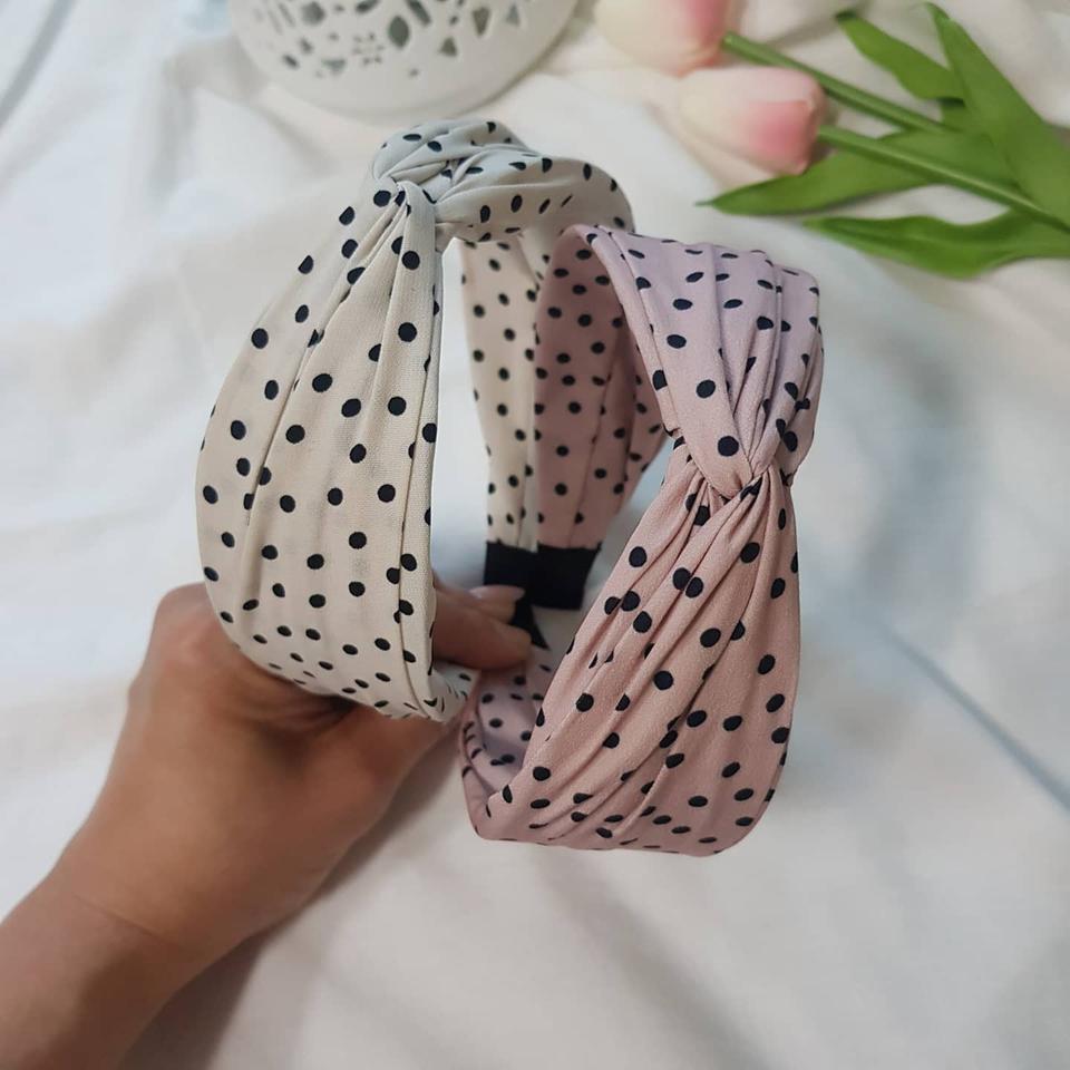 국산)도트반다나 머리띠 헤어밴드