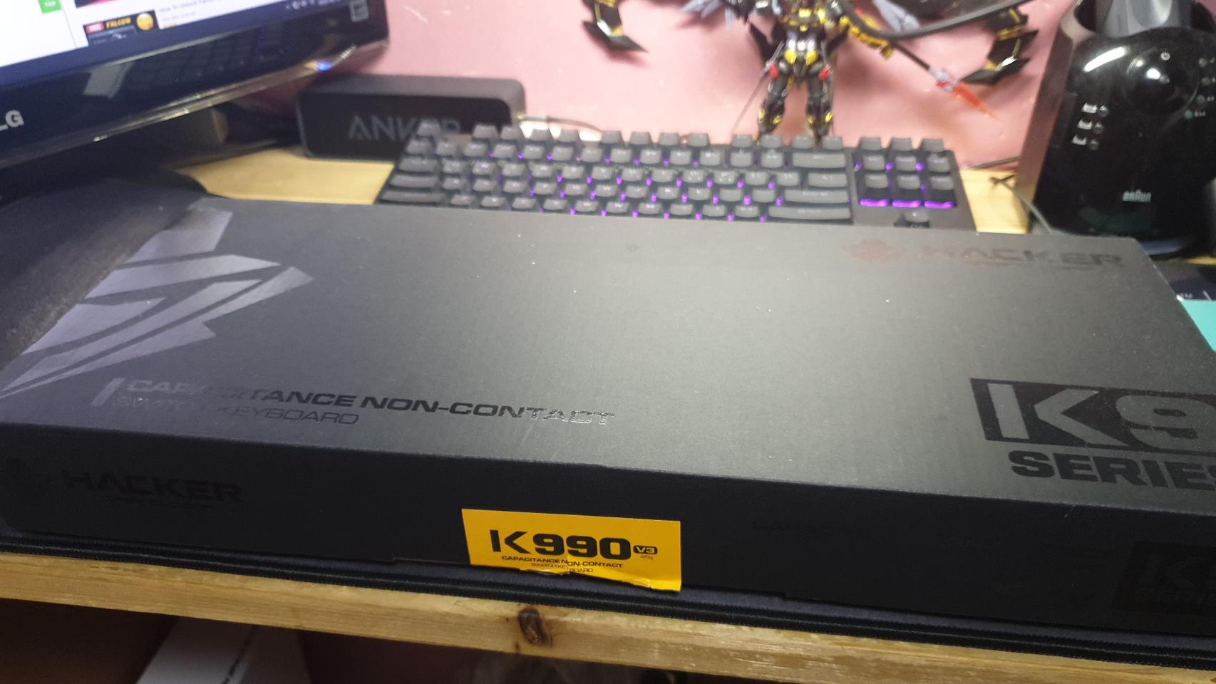 HACKER K990 v4 45g 기계식 무접점 키보드