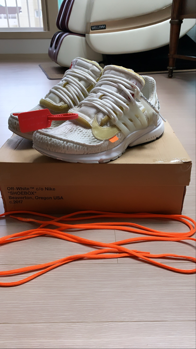 나이키 오프화이트 프레스토 v2